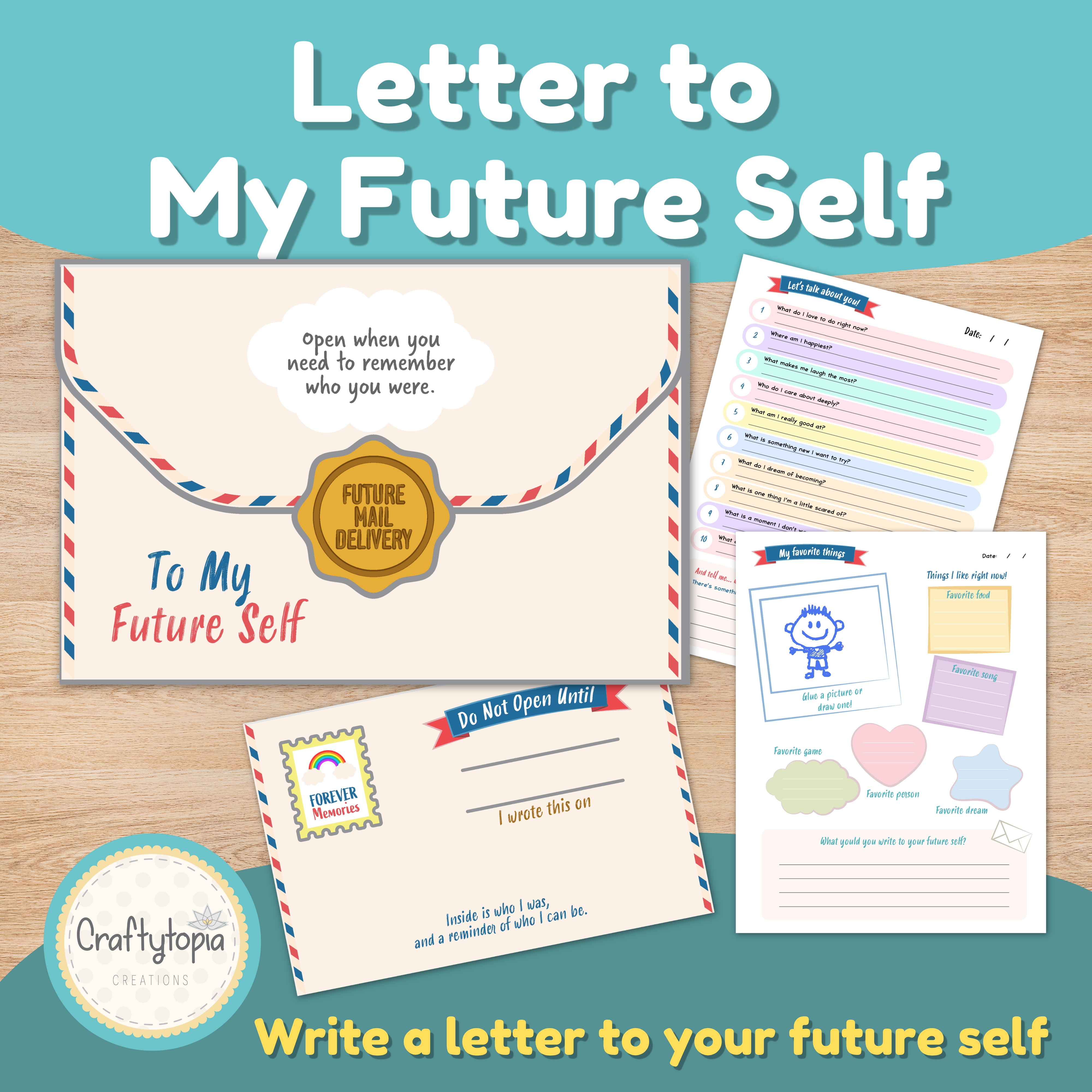 Letter to My Future Self Time Capsule Activity