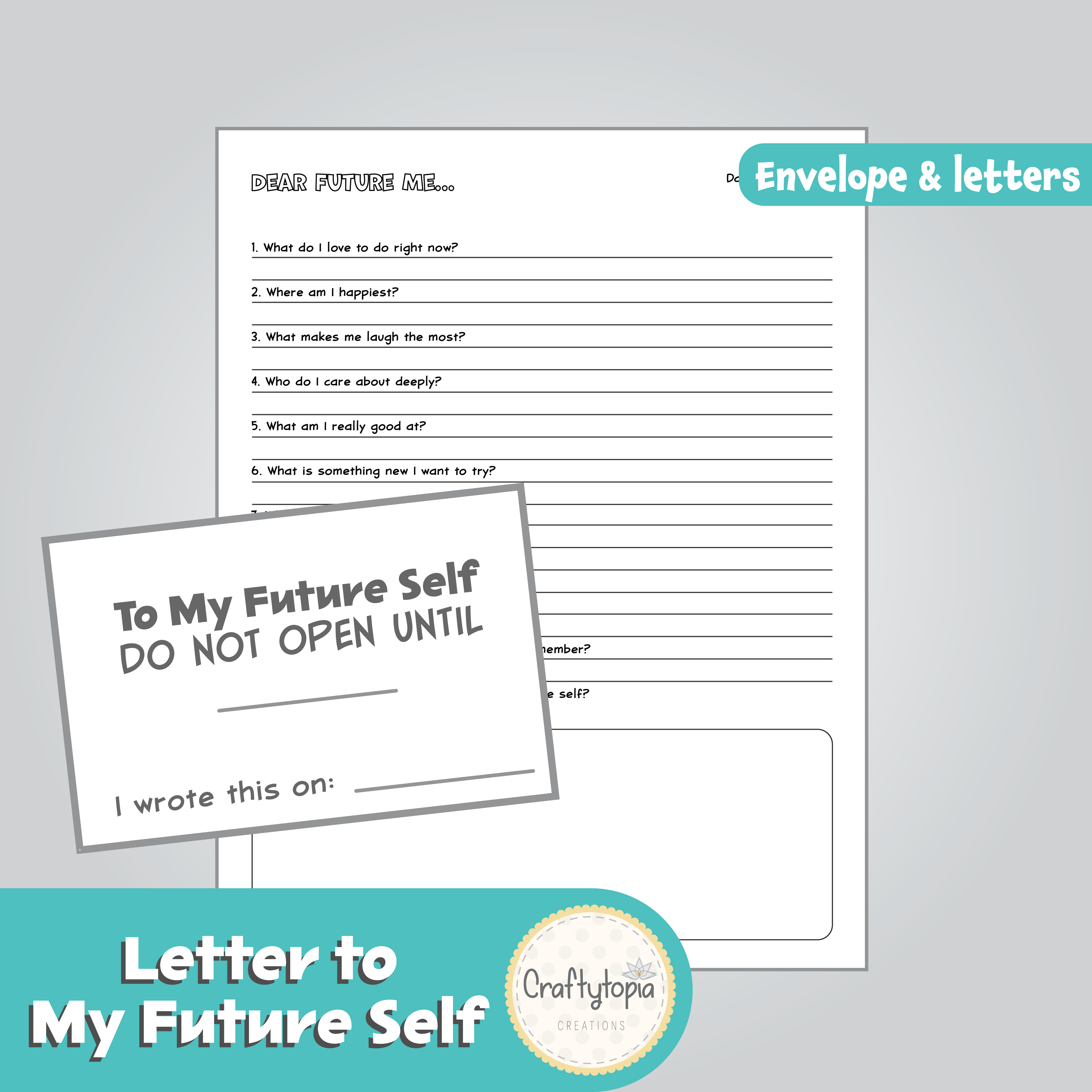 Printable Letter to My Future Self Writing Activity Questions