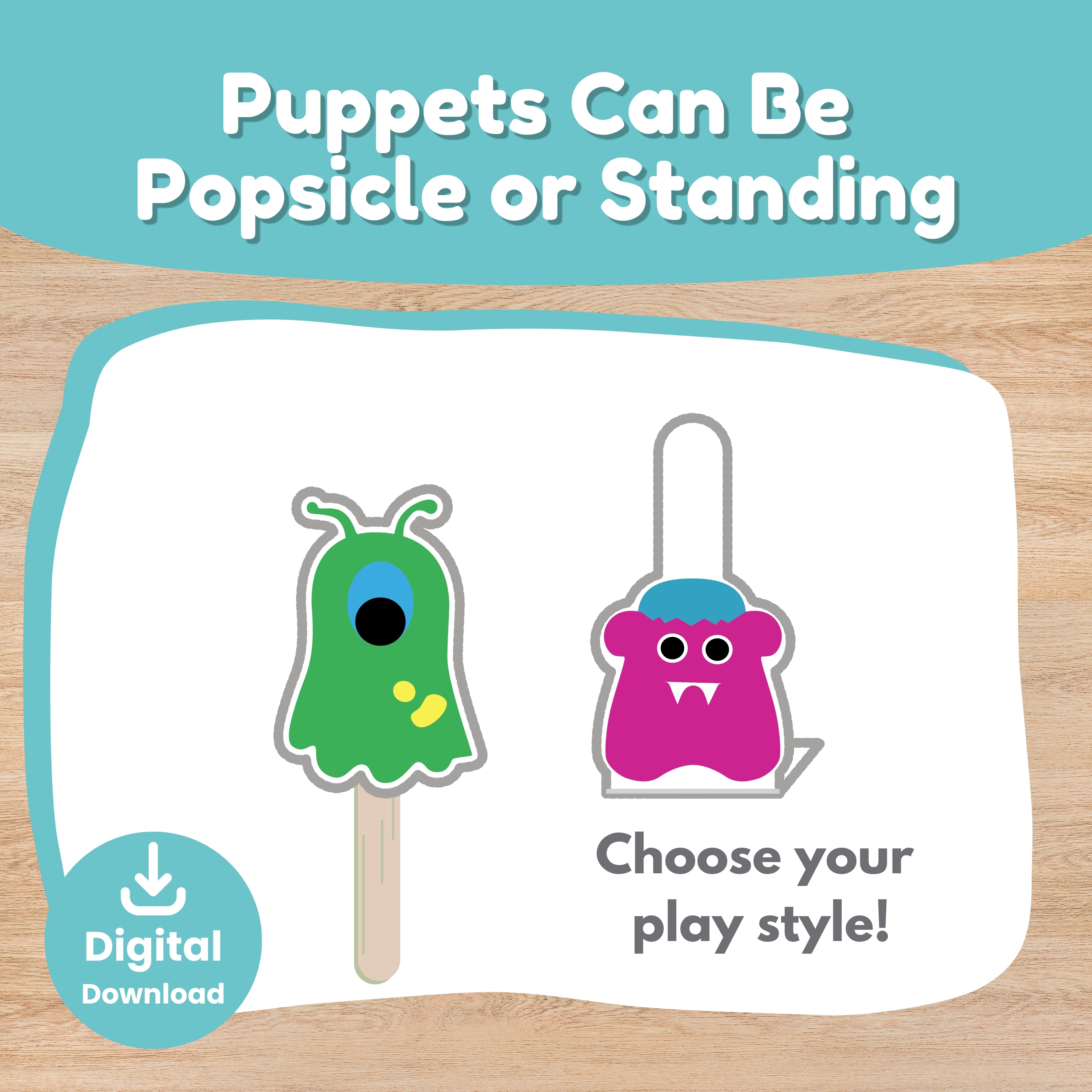 Monster house storytelling scene printable