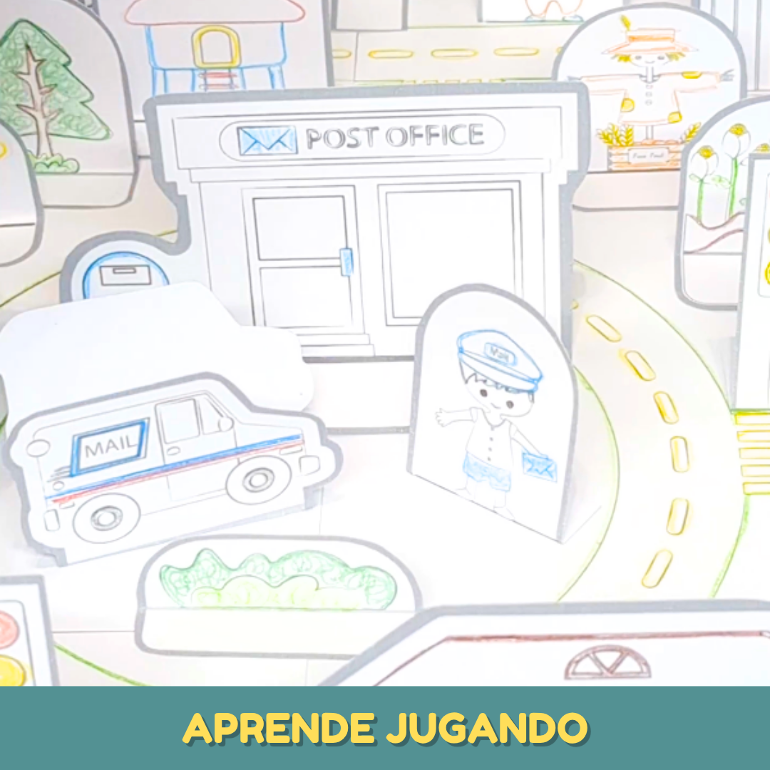 Mi Ciudad de Papel Imprimible | Manualidades 3D para Niños