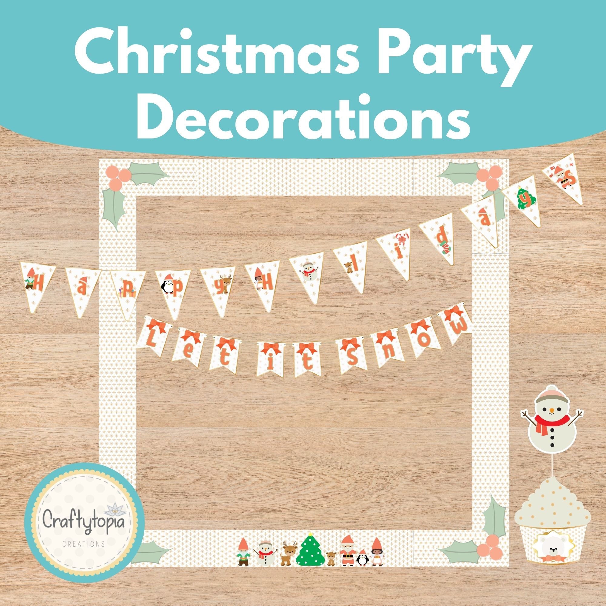 Printable Christmas Party Decorations 