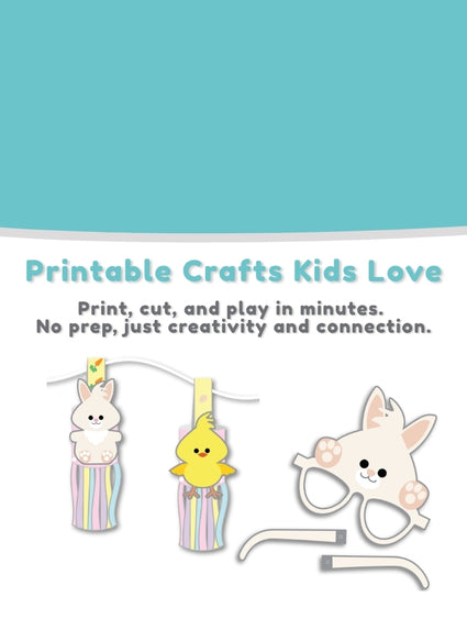 Printable Crafts Kids Love Print cut and play in minutes