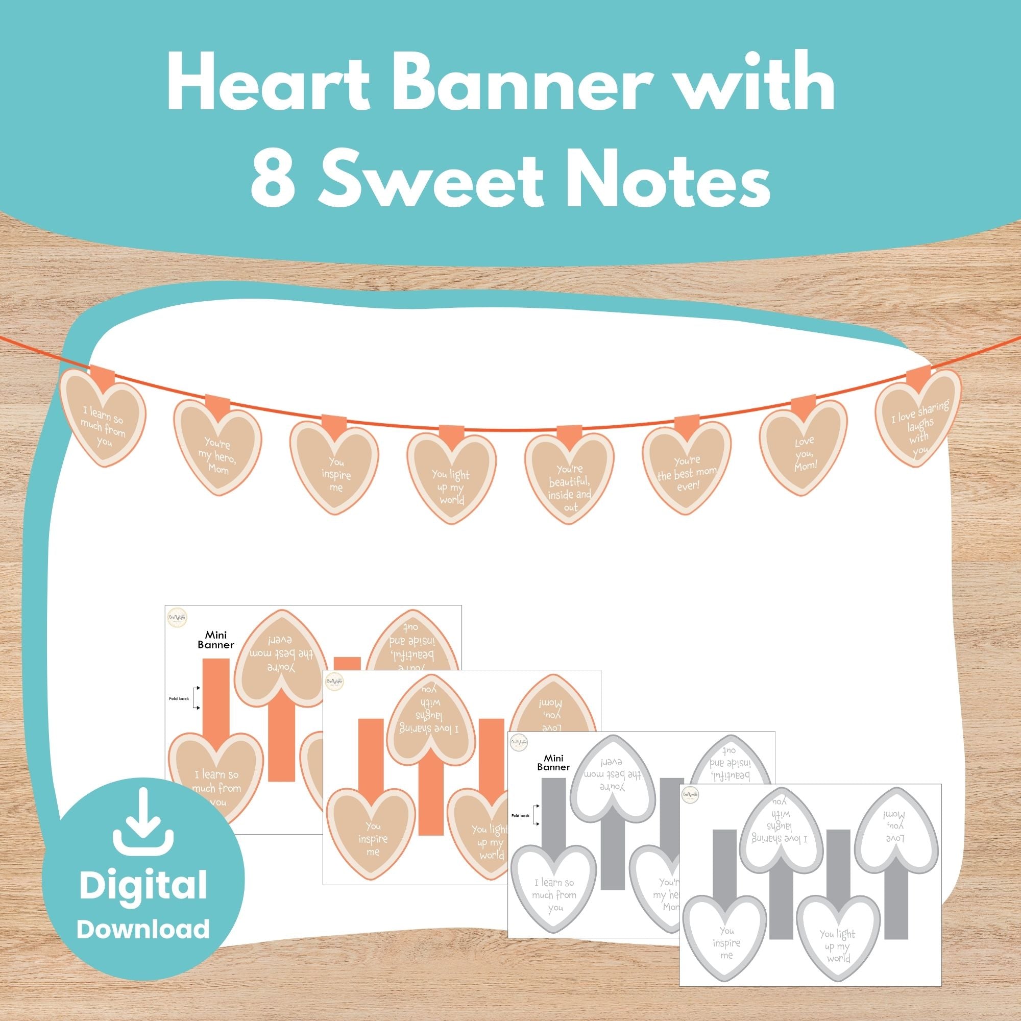 Printable floral bulletin board corner decorations for Mother’s Day classroom displays | Craftytopia Creations