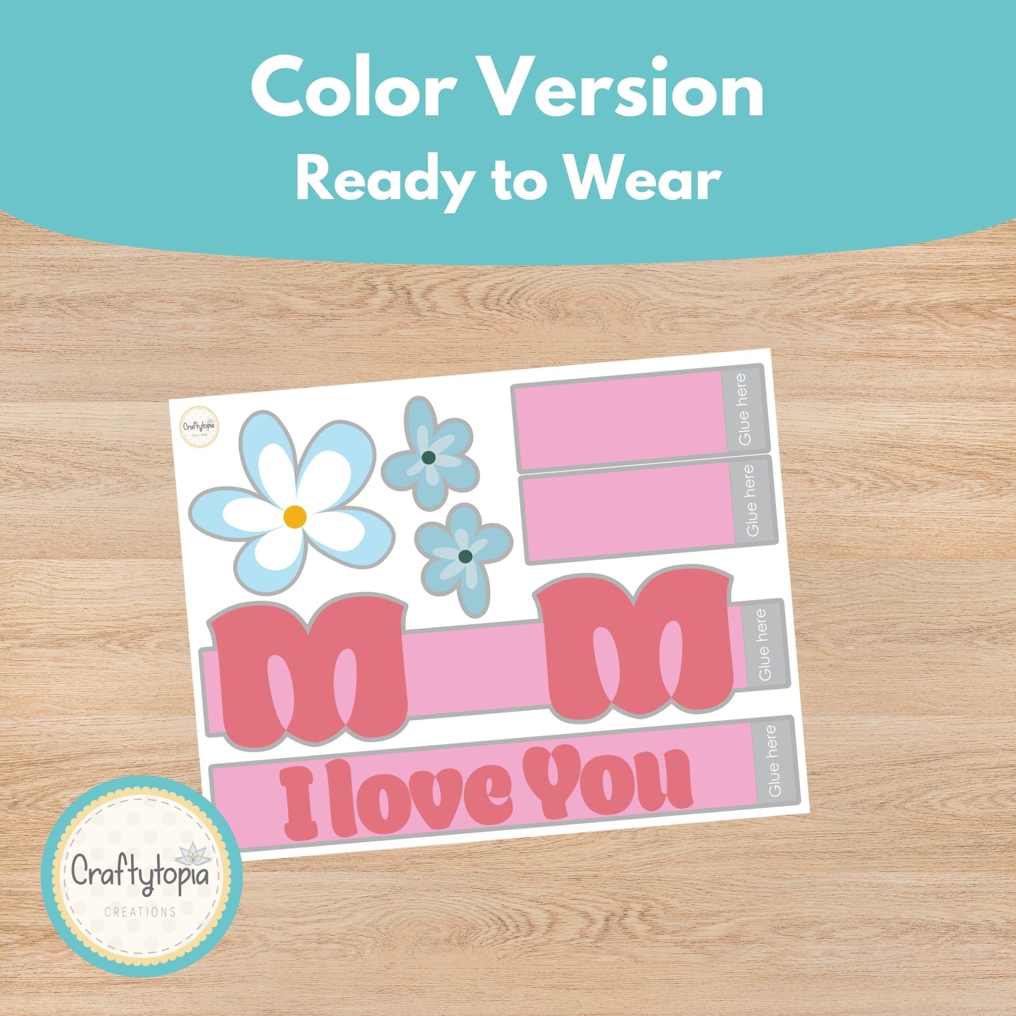 Mother’s Day printable crown assembly instructions for kids | Craftytopia Creations