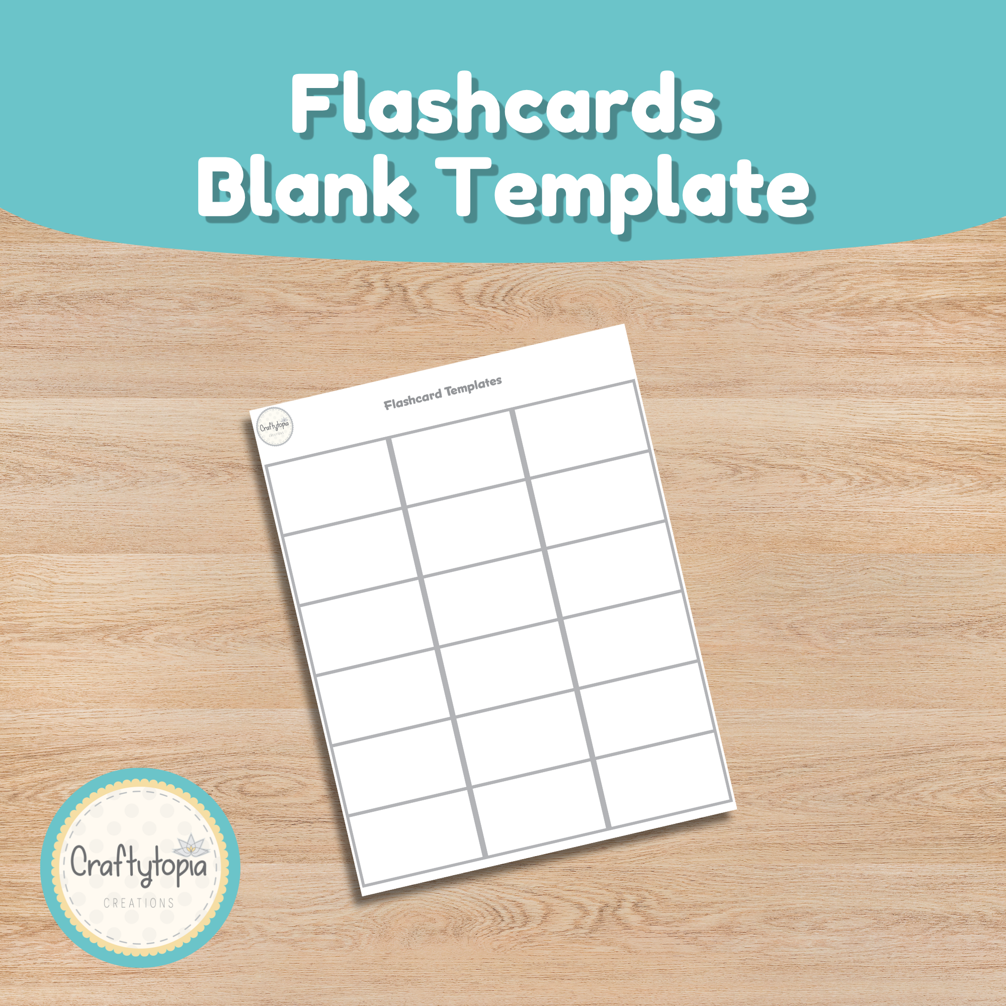 Blank flashcard template printable included in sight words laptop craft Craftytopia