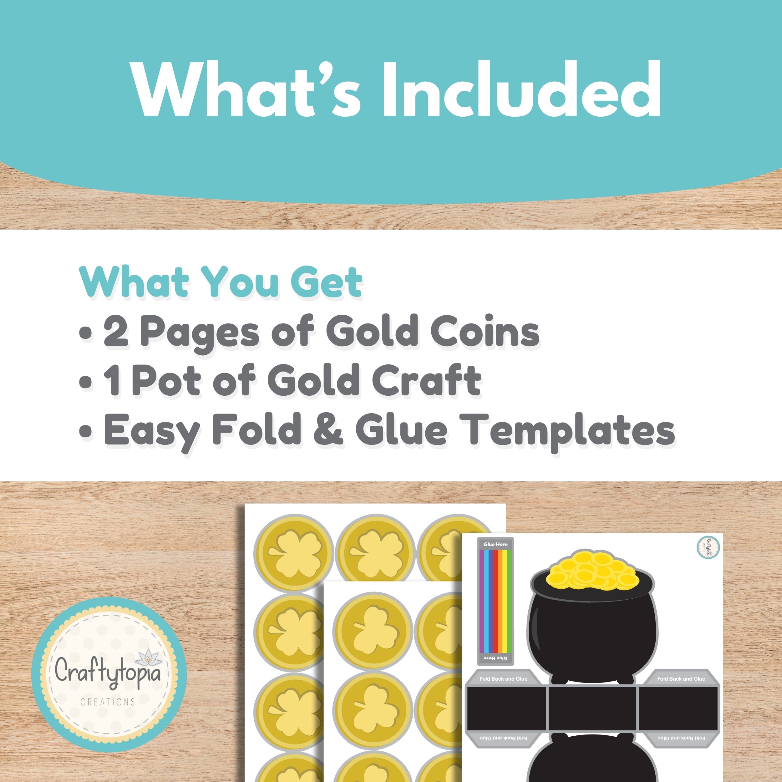 Printable St. Patrick's Day Find the Coins Game Kids Activity