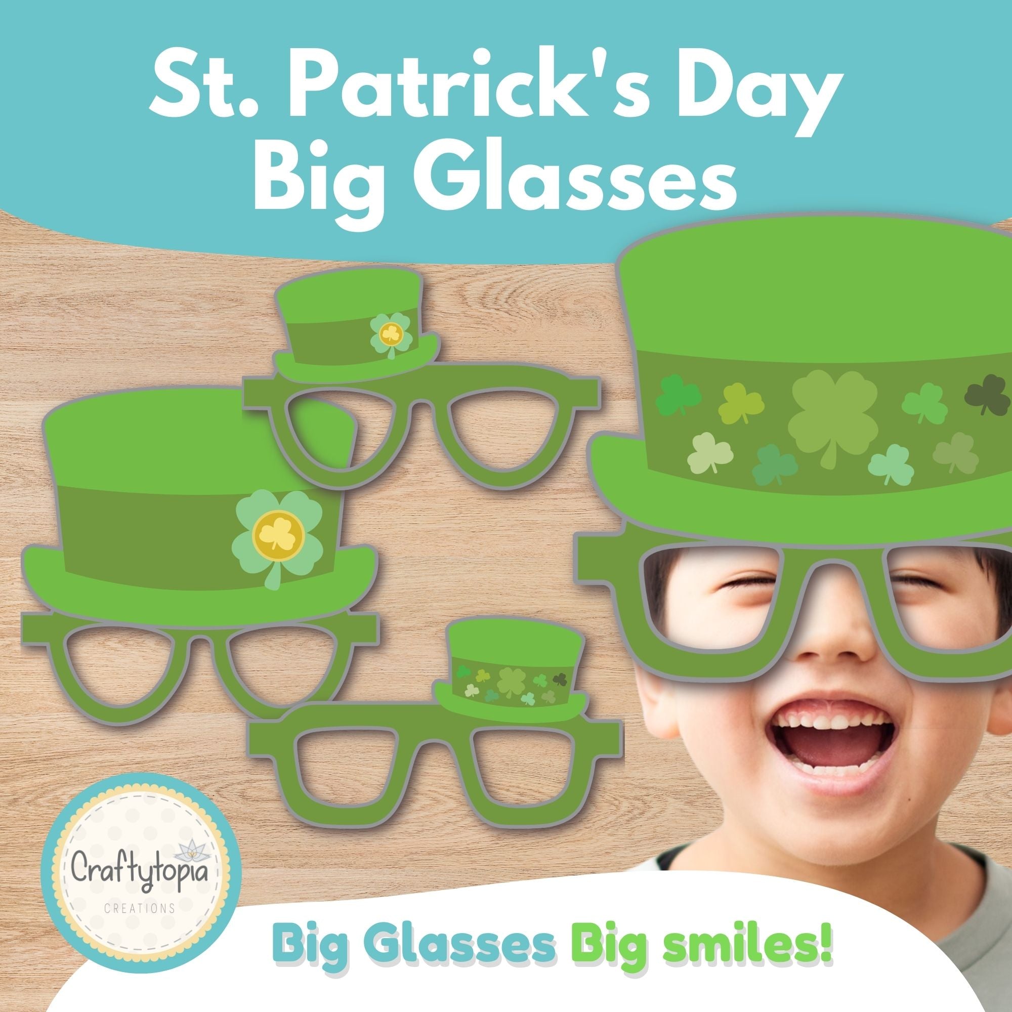 Printable St. Patrick's Glasses Kids Activity