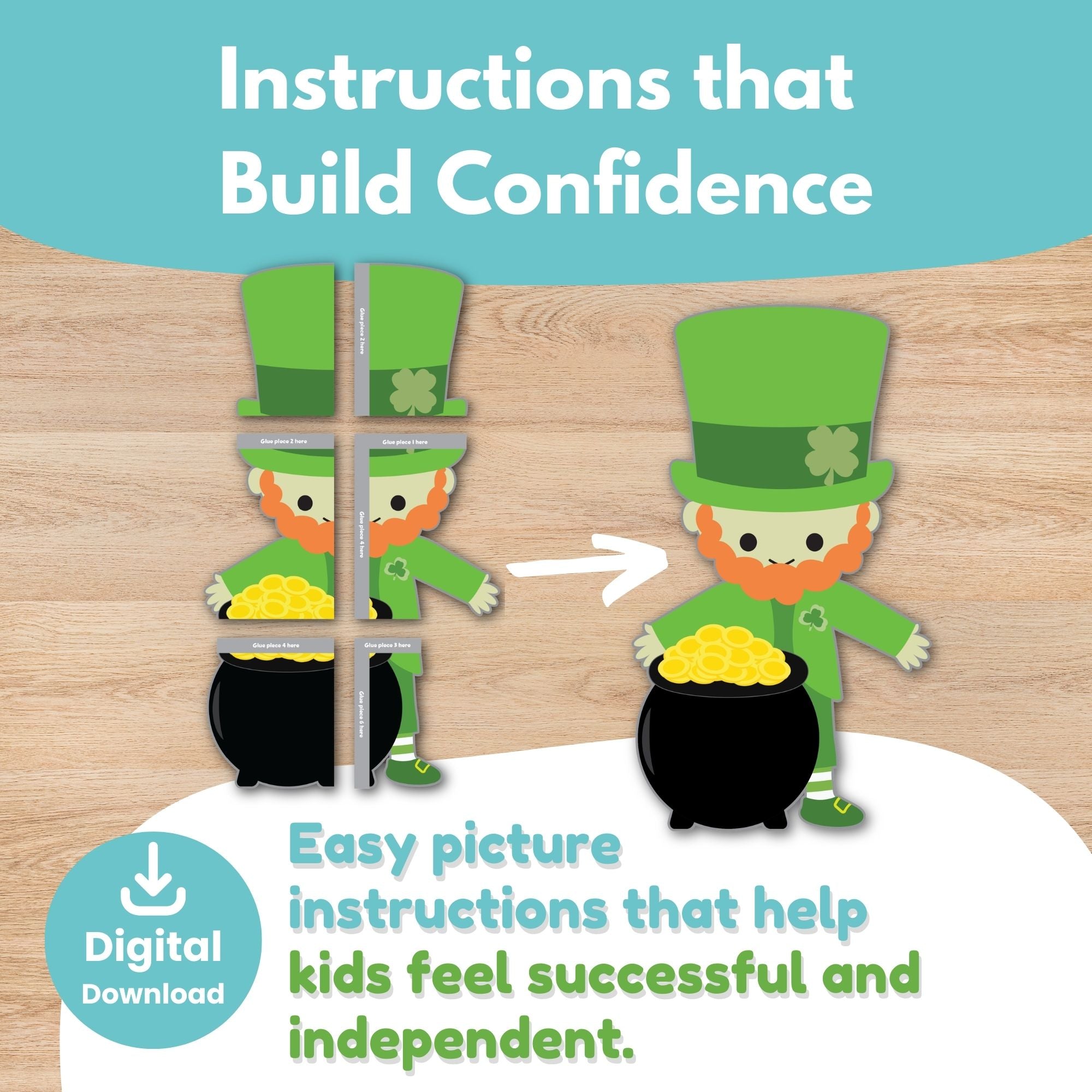 Printable Pin the Gold Coins Leprechaun Game