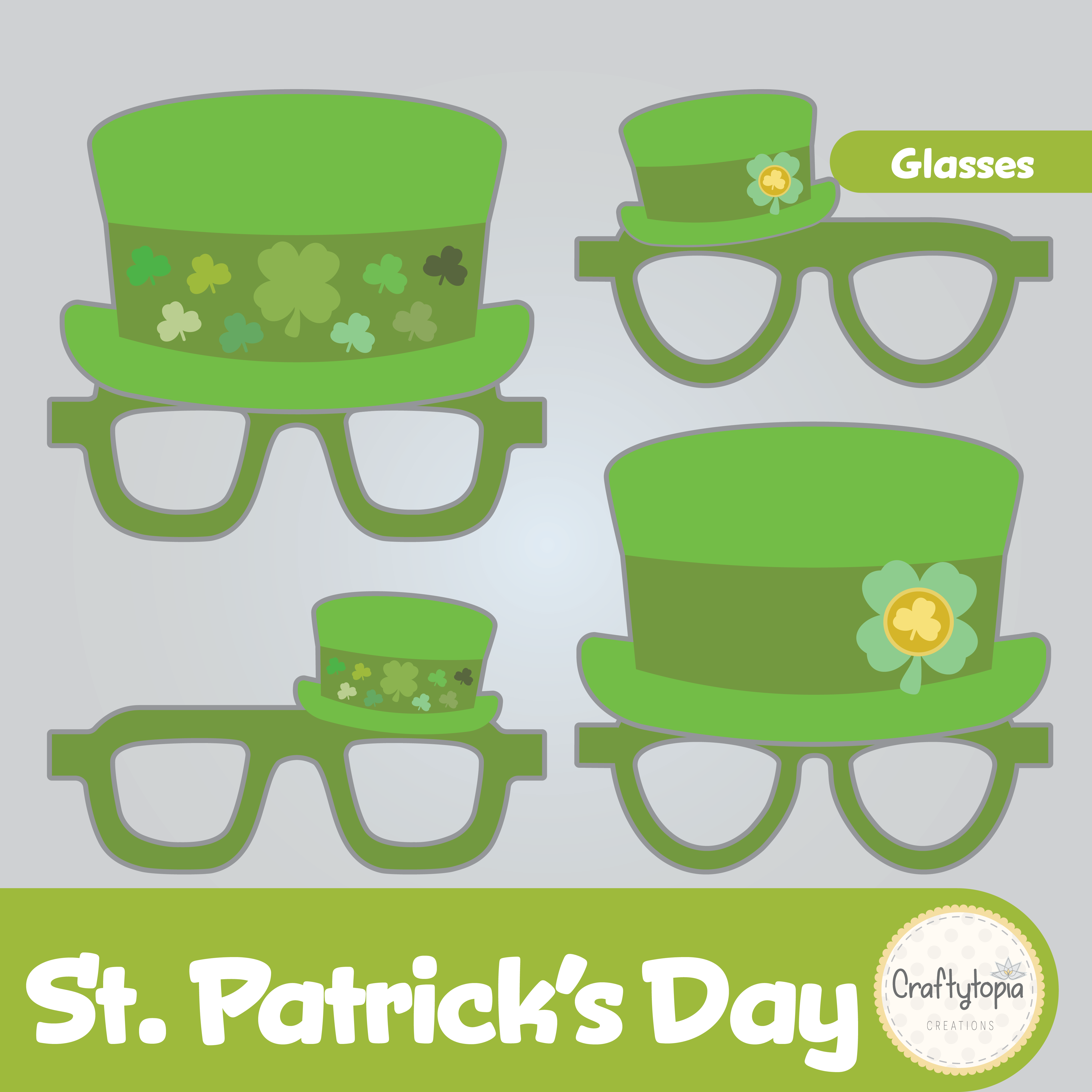 Printable St. Patrick's Glasses Kids Activity