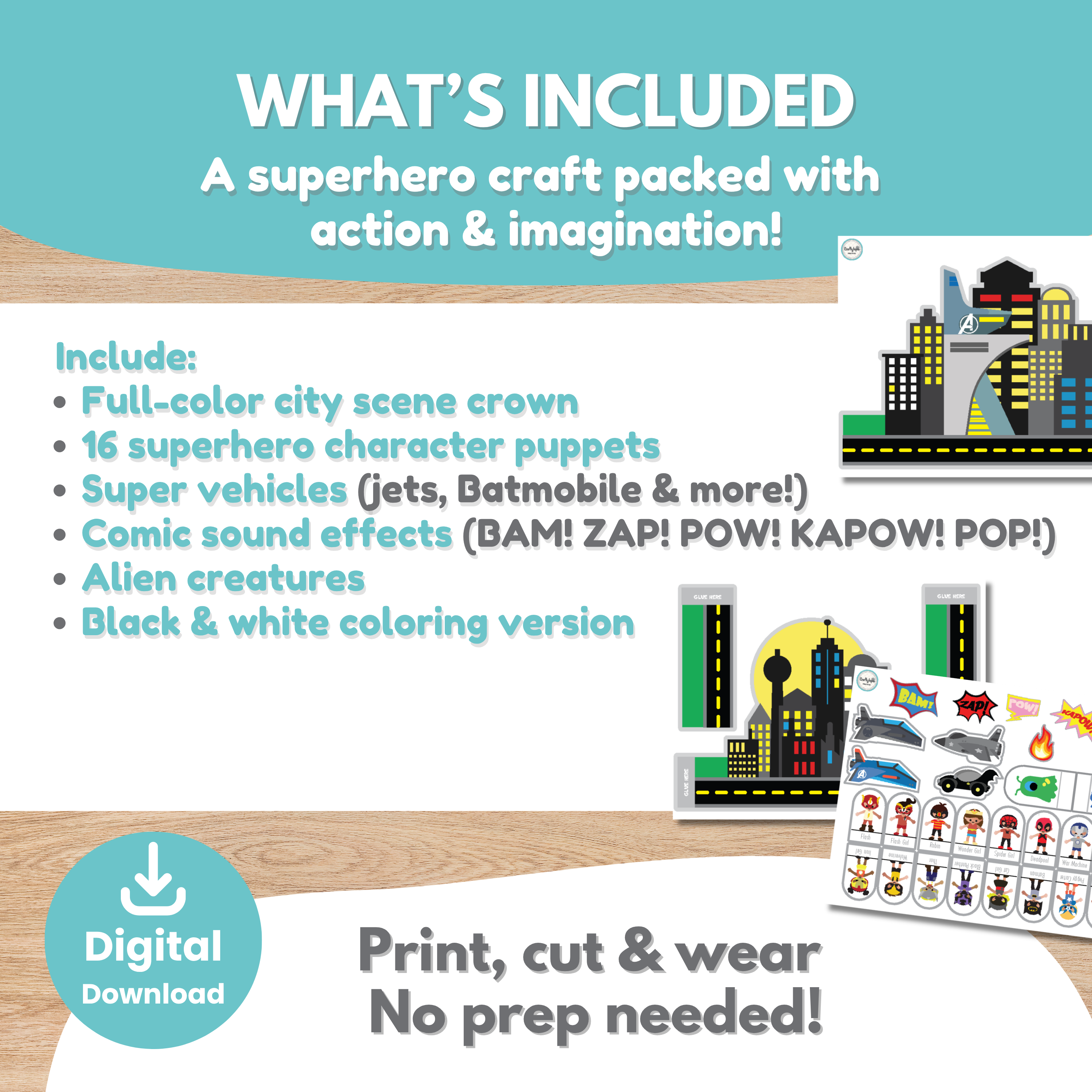 SuperheroesCutandPasteCrown 2