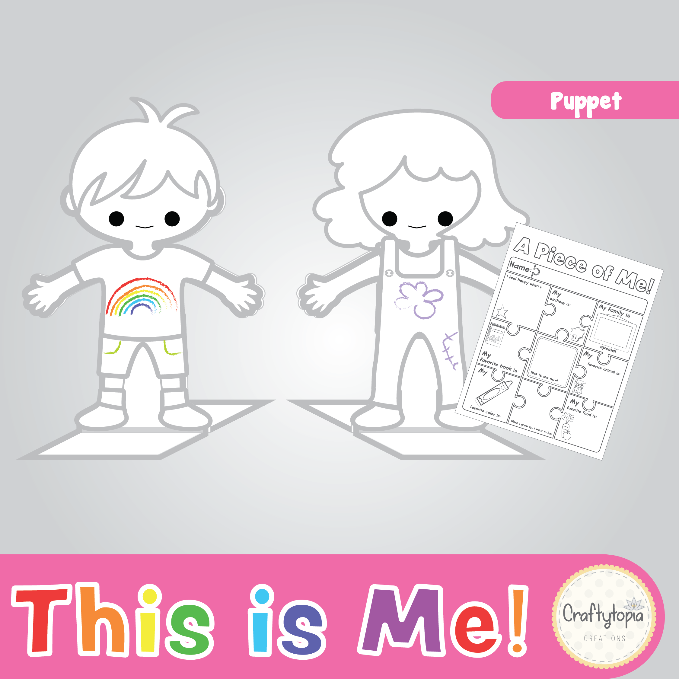 This is Me! Standing Puppet Craft – Inclusive SEL Activity for Kids ...