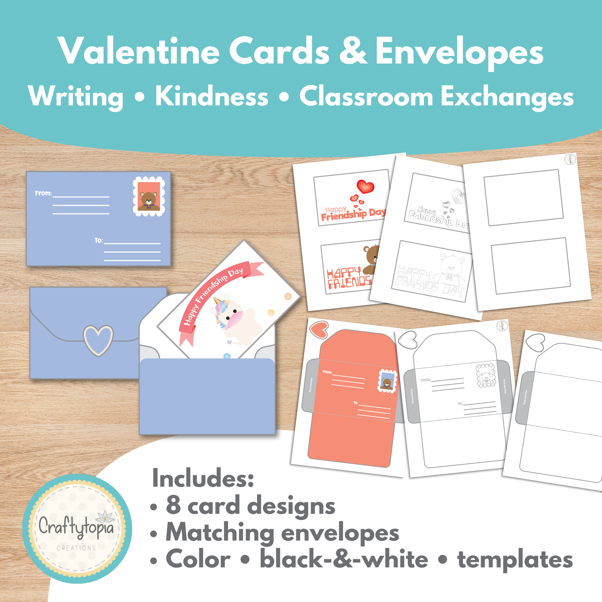 Printable Valentine Bundle Kids Activity
