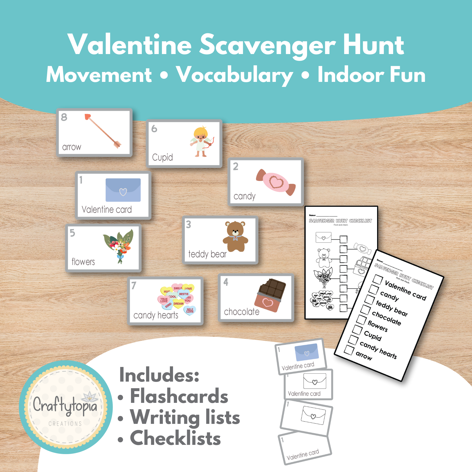 Printable Valentine Bundle Kids Activity