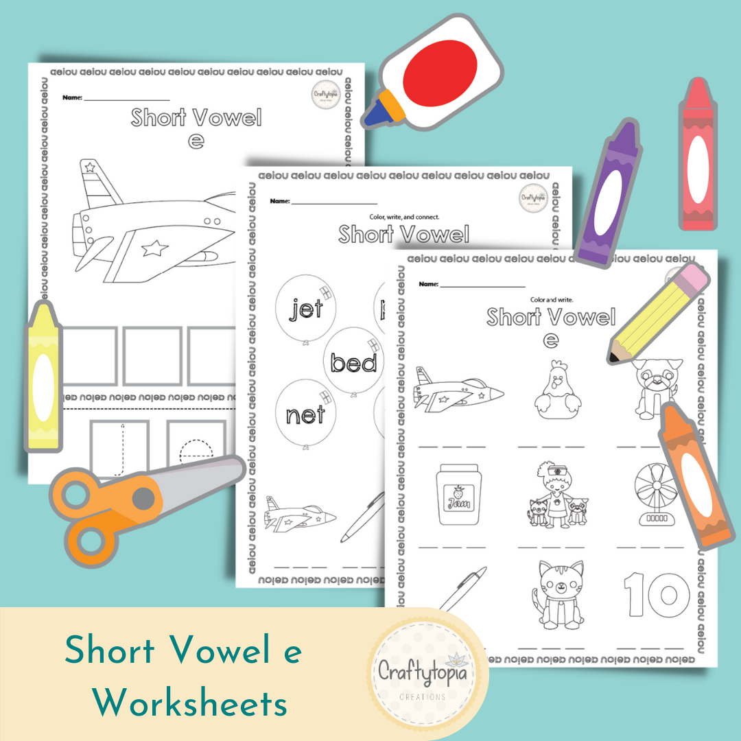 Printable Short e Kids Activity