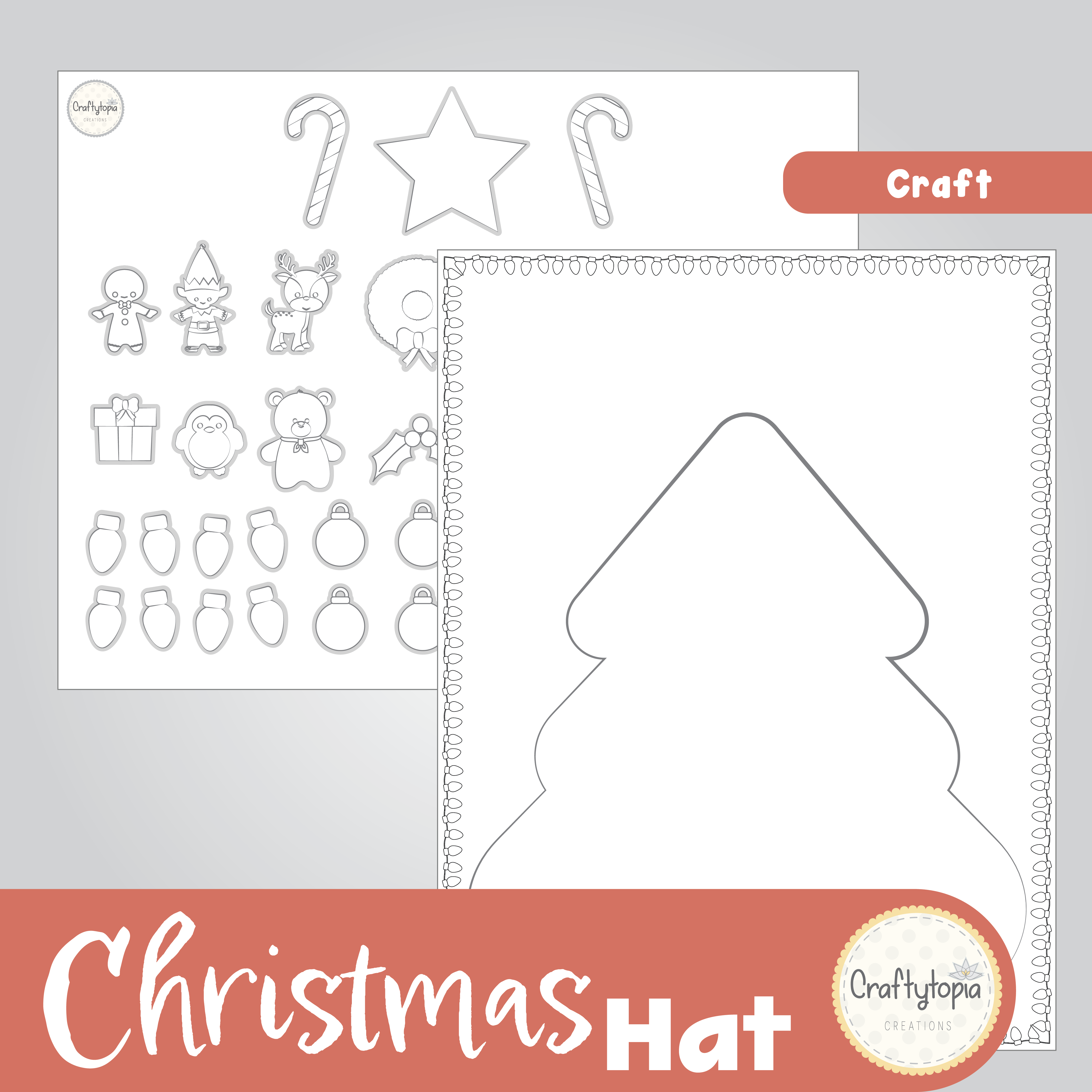 XmasTreeHatPrevies 04 christmas tree hat | craftytopia – craftytopia creations